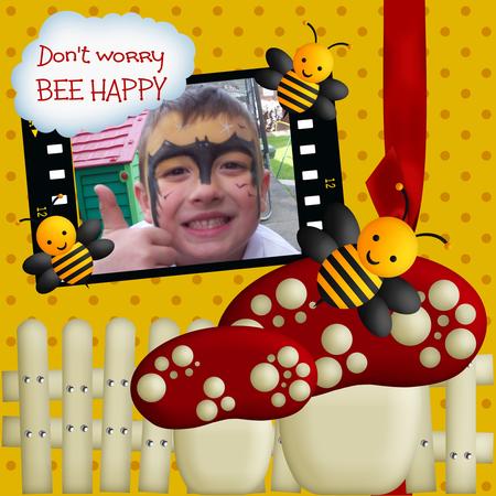 Bee Happy Page Kit by KiJu KiJu