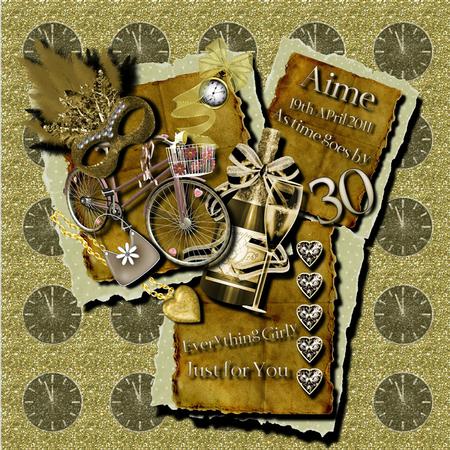 Golden New Year Page Kit by KiJu KiJu