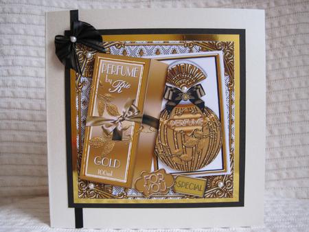 Gold Boxed Perfume for You Decoupage Step-by-step by KiJu KiJu