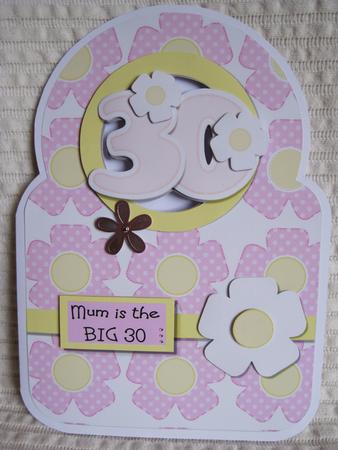 The Big 30 Large Circle Top Aperture Card Front by KiJu KiJu