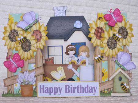 Birthday Summertime Decoupage Stepper Card Kit by KiJu KiJu