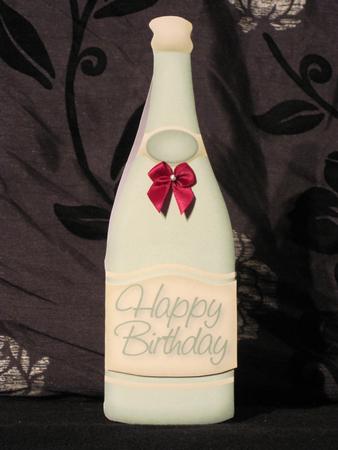 Wine Bottle Shaped Card by KiJu KiJu