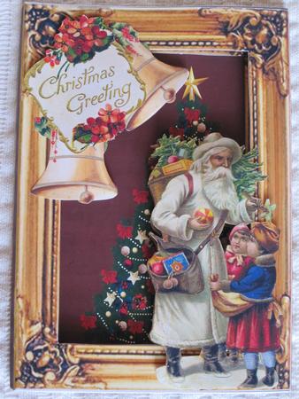 Inside Out Card Vintage Christmas by KiJu KiJu