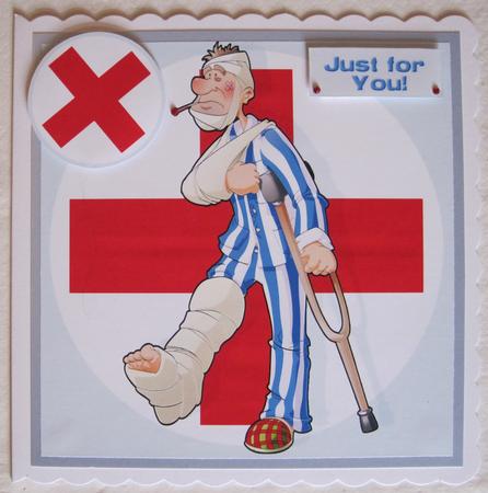 Get Well Dude 8x8 Card by KiJu KiJu