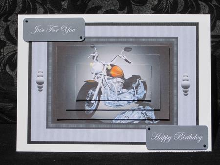 Motor Bike Card Front by KiJu KiJu