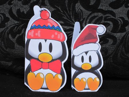 Mini Baby Xmas Penguin Shaped Cards by KiJu KiJu