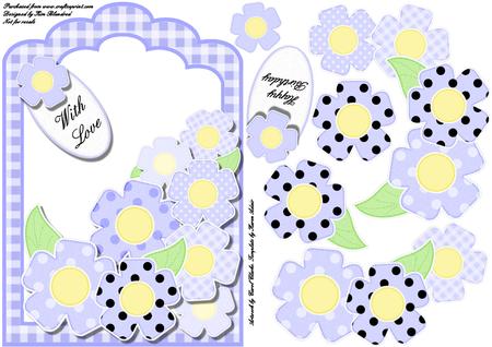 Pretty Coordinating Floral Felties Digital Embellishment by KiJu KiJu