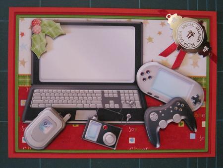 Christmas Games & Gadgets Decoupage Teenager by KiJu KiJu