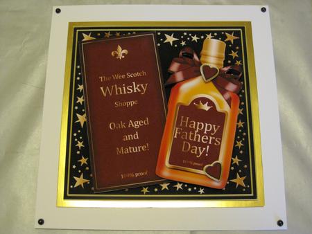 Fathers Day Whisky Quick Card with 3D Decoupage by KiJu KiJu