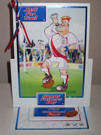 Rugby Dude England Quick Card. by KiJu KiJu