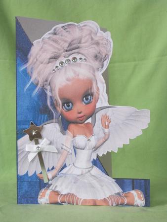 Suzy Angel Shaped Front Card by KiJu KiJu