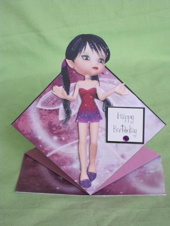 Adele Fairy Pop Up Spring Card by KiJu KiJu