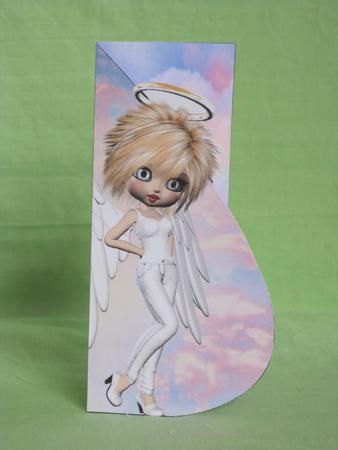 Angelina Guardian Angel Tear Drop Card by KiJu KiJu