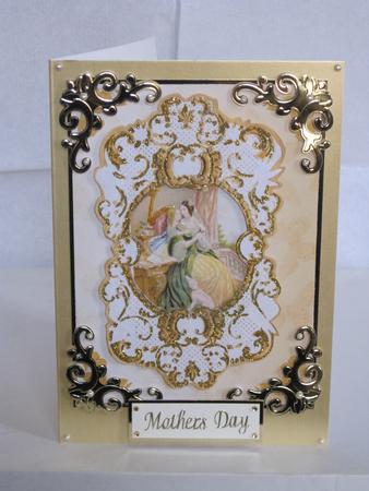 Elegant Victorian Mother & Child A4 Topper by KiJu KiJu