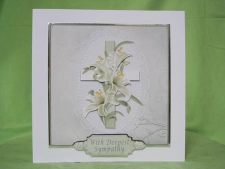 Lilies & Lace Sympathy Card by KiJu KiJu
