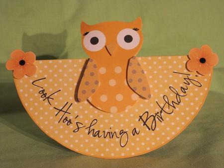 Hoo's Birthday - Owl Wobble Card by KiJu KiJu