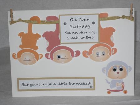 Monkey Line Decoupage by KiJu KiJu