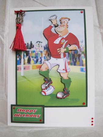 Rugby Dude Wales. Quick Card. by KiJu KiJu
