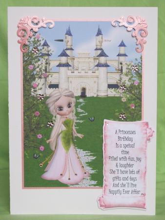 Princess Castle A4 Card Front by KiJu KiJu