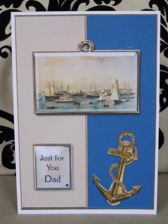 Sailing Ship and Anchor Card Front by KiJu KiJu
