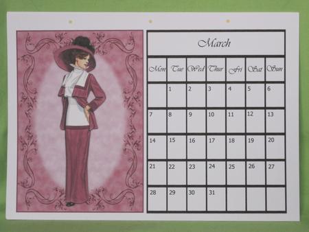 Beautiful Vintage Fashion Lady Dressed in Purple by KiJu KiJu