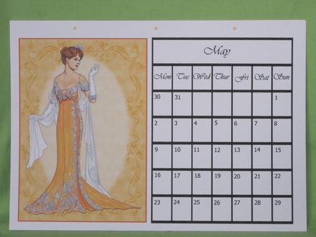 Beautiful Vintage Fashion Lady Dressed in Gold by KiJu KiJu