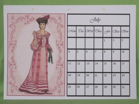 Beautiful Vintage Fashion Lady Dressed in Purple & Pink by KiJu KiJu