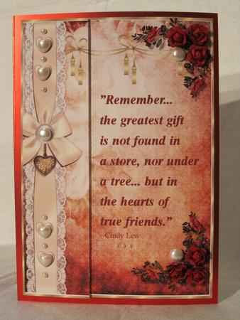 Greatest Gift Friendship Card Topper by KiJu KiJu