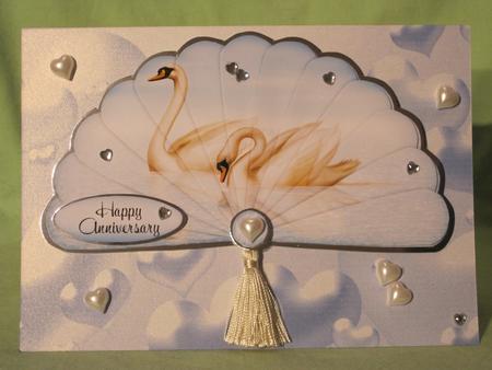 Swans on the Lake - Fan Sheet by KiJu KiJu