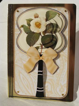 Cream Camilla Oriental Hand Fan Topper Step by Step by KiJu KiJu