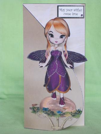 Louise Fairy Tear Drop Card by KiJu KiJu