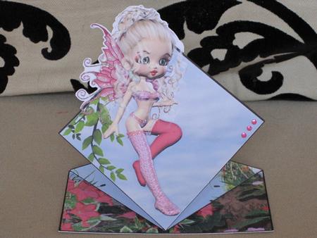 Elinor Fairy Pop Up Spring Card by KiJu KiJu