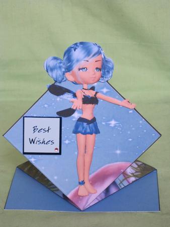 Brigit Fairy Pop Up Spring Card by KiJu KiJu