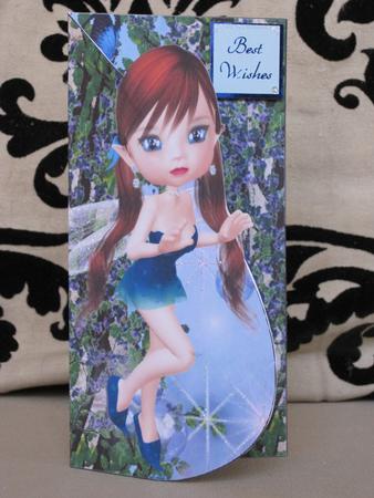 Starlight Fairy Tear Drop Card by KiJu KiJu