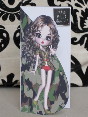 Forces Sweetheart Tear Drop Card by KiJu KiJu