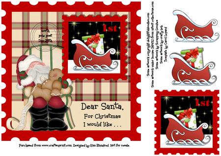 Sleeping Santa Clip Art by KiJu KiJu