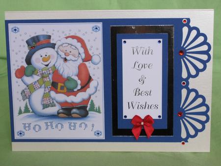 Christmas Jolly Santa Decoupage Topper by KiJu KiJu