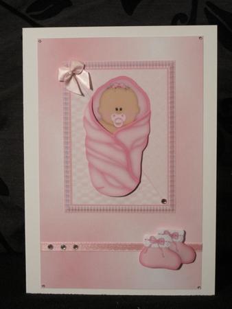 Baby Girl in Pink Blanket by KiJu KiJu