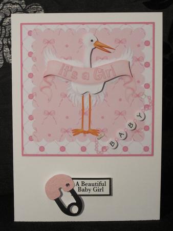 Square Stork It's a Girl by KiJu KiJu