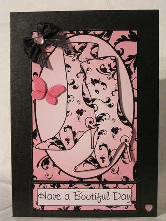 Bootiful Pink & Black Boots by KiJu KiJu