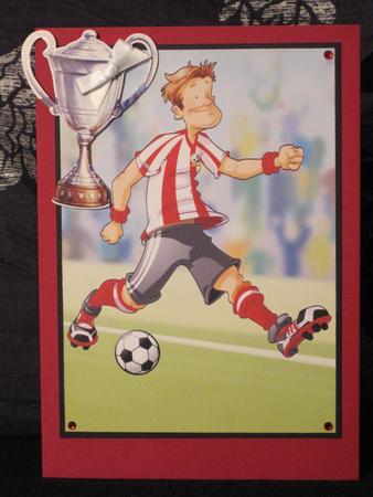 Football Dude Red A4. by KiJu KiJu