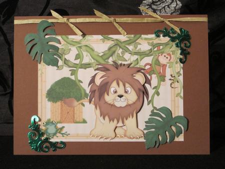 Jungle Cat Quick Card Front 2 by KiJu KiJu