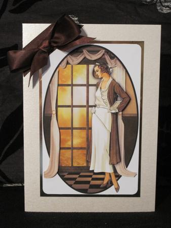 Vintage Lady & View Decoupage by KiJu KiJu