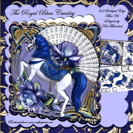 5 Blue & Gold Art Deco Frames - Cu4cu by KiJu KiJu