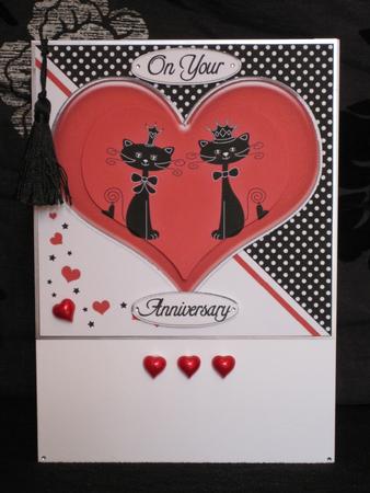 Kool Kats Purrfect Love Quick Card with Pyramage by KiJu KiJu