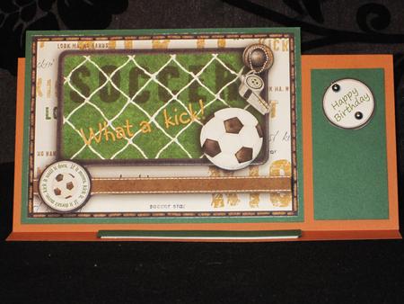 Football Card Front & Topper by KiJu KiJu