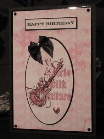 Girls with Guitars Card Front by KiJu KiJu