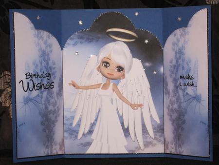 Angel Blessings Gatefold Card by KiJu KiJu