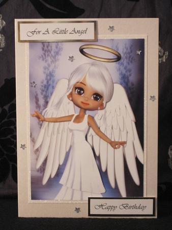 Angel Blessings A4 Card Front by KiJu KiJu