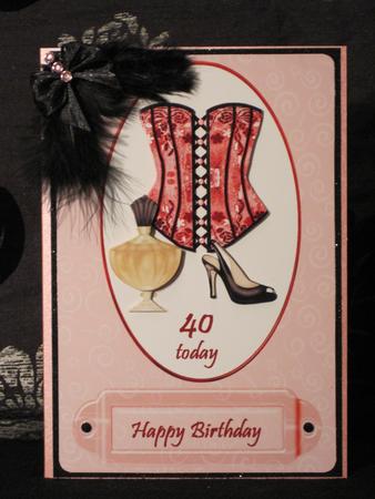 40th Birthday Pink Corset by KiJu KiJu